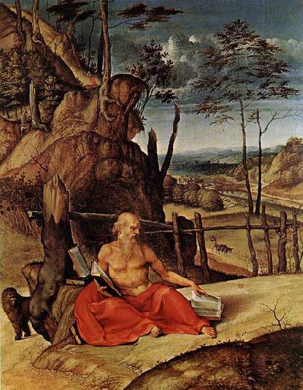 Lorenzo Lotto Penitent St Jerome oil painting picture